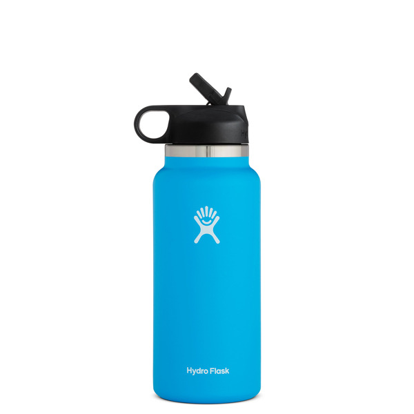 Hydro Flask 32 Ounce Pacific Blue Wide Mouth Bottle With Straw Lid Same-Day  Delivery | Bristol Farms