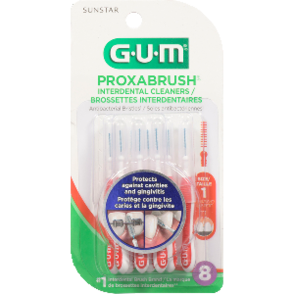 GUM Proxabrush Go-Between Cleaners Ultra Tight Reusable Dental Same-Day ...