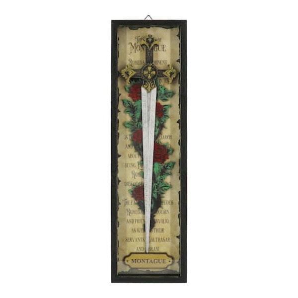 Ashland Montague Sword & Roses Shadowbox Wall Decor