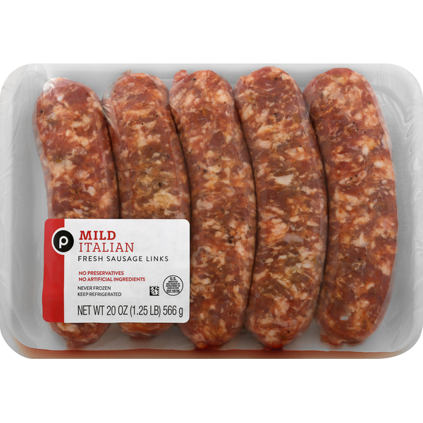 Publix Sausage Links, Fresh, Mild Italian (20 oz) Instacart