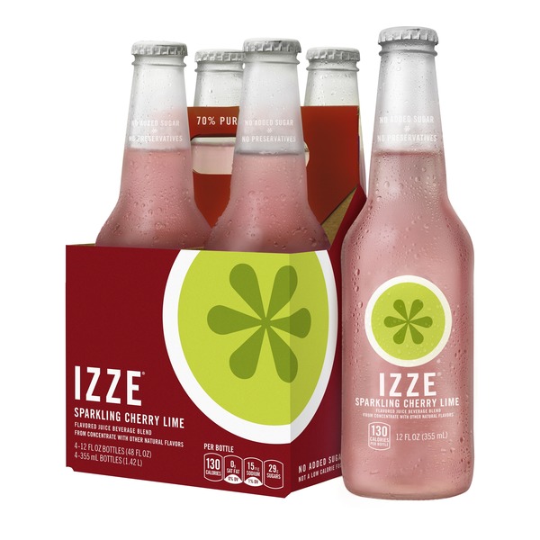 Izze Sparkling Juice Cherry Lime (12 fl oz) Instacart