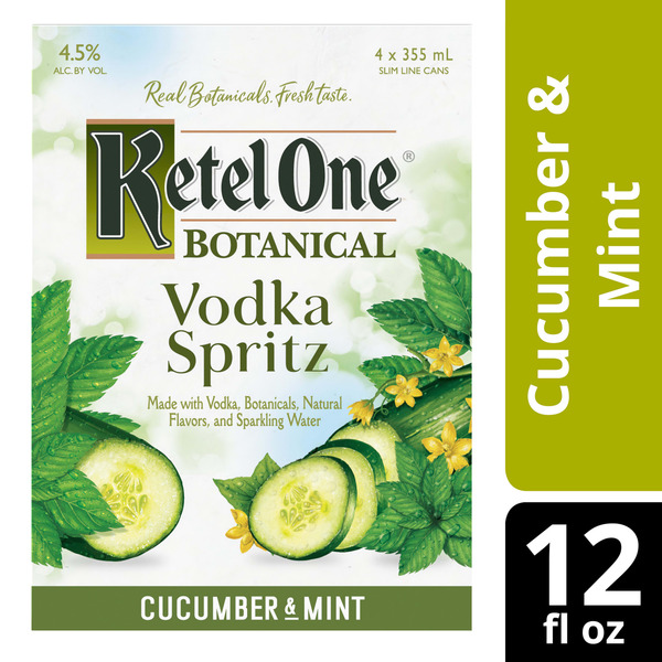Ketel One Botanical Vodka Spritz Cucumber & Mint Same-Day Delivery