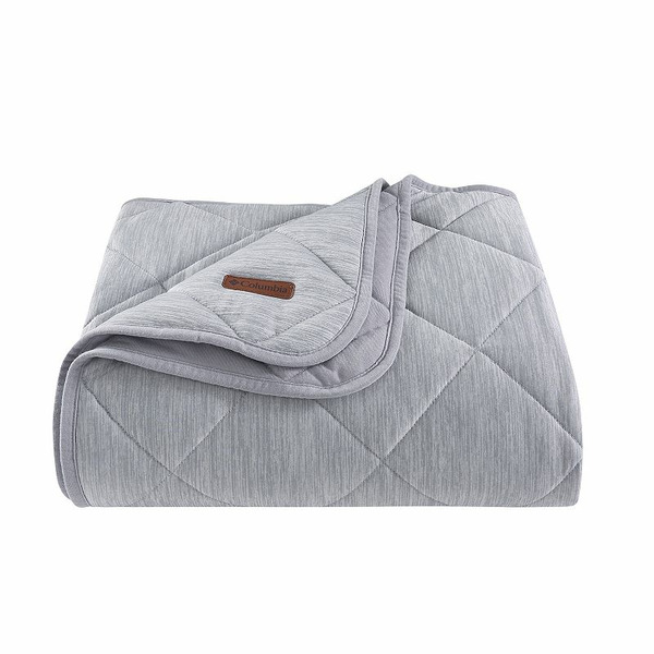 Columbia Cooling Throw Blanket, Med Grey