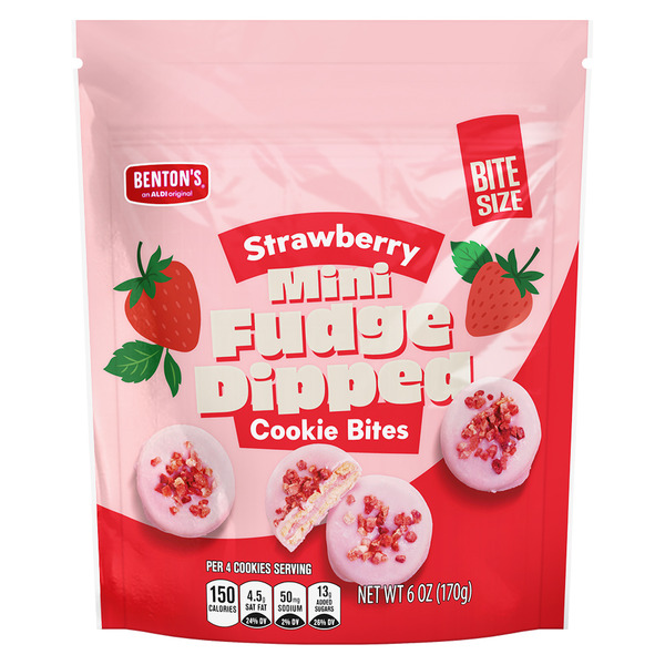 Benton's Stawberry Mini Dipped Sandwich Cremes