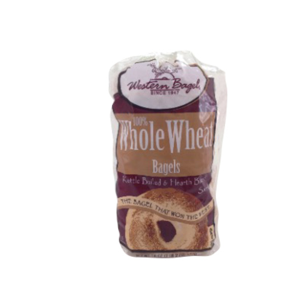 Western Bagel 100% Whole Wheat Bagels