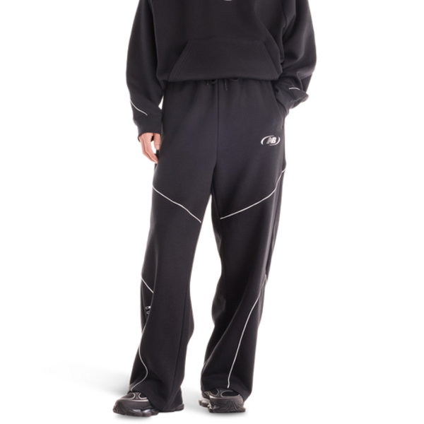 New Balance Trackside Open Hem Pants, M - Black