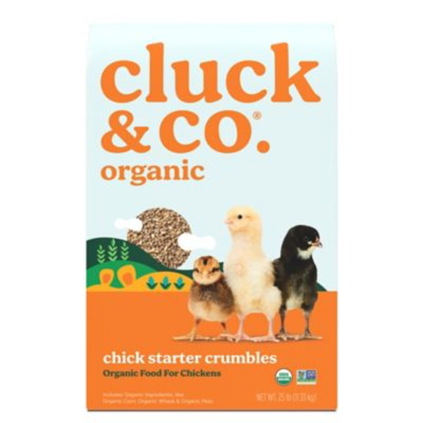 Cluck & Co. Organic Chick Starter Crumbles Poultry Feed