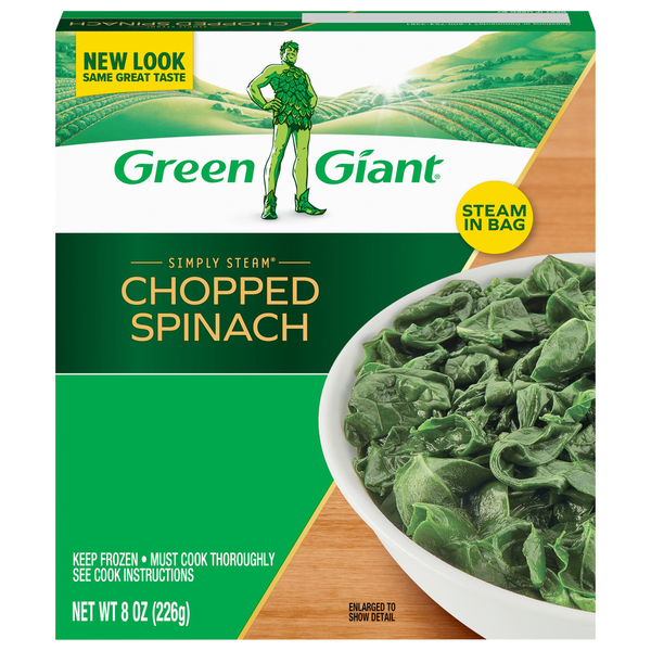 Green Giant Simply Steam Chopped Spinach, No Sauce Frozen
