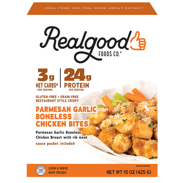 Real Good Foods Low Carb Parmesan Garlic Boneless Chicken Bites