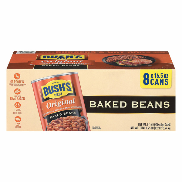 Bush's Baked Beans, 16.5 oz, 8-count