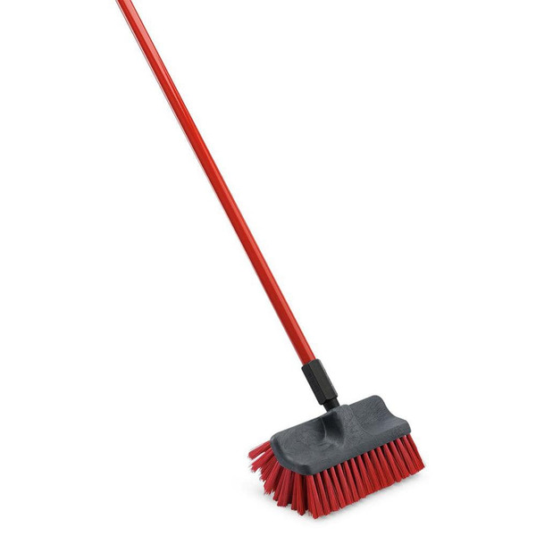Libman 60 In. High Power Dual Surface Floor Scrub Brush With 60 In. Steel Handle