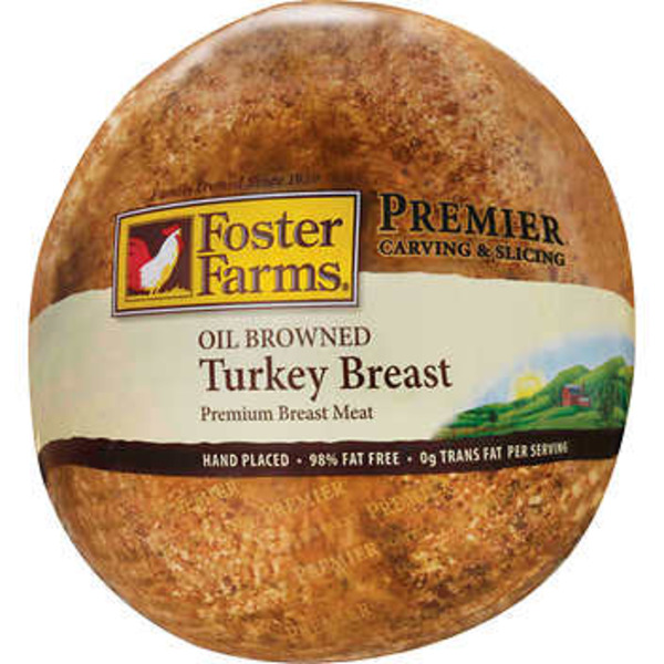 Foster Farms - Browned Turkey Breast - 8-9 lbs avg, 2 per case