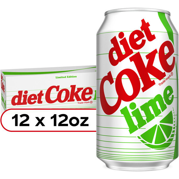 Diet Coke Lime Cola Diet Soda Cans Same-Day Delivery or Pickup