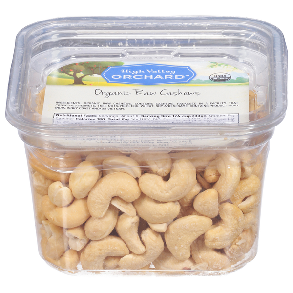 High Valley Orchard Cashews, Organic, Raw