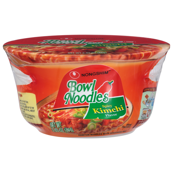 Nongshim Bowl Noodles, Spicy Kimchi Flavor Same-Day Delivery or