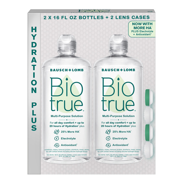 Biotrue Hydration Plus Multi-Purpose Solution, 32 Fluid Ounces