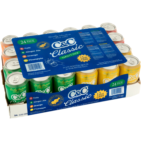 C&C- Classic Variety Packs - 24/12 oz cans