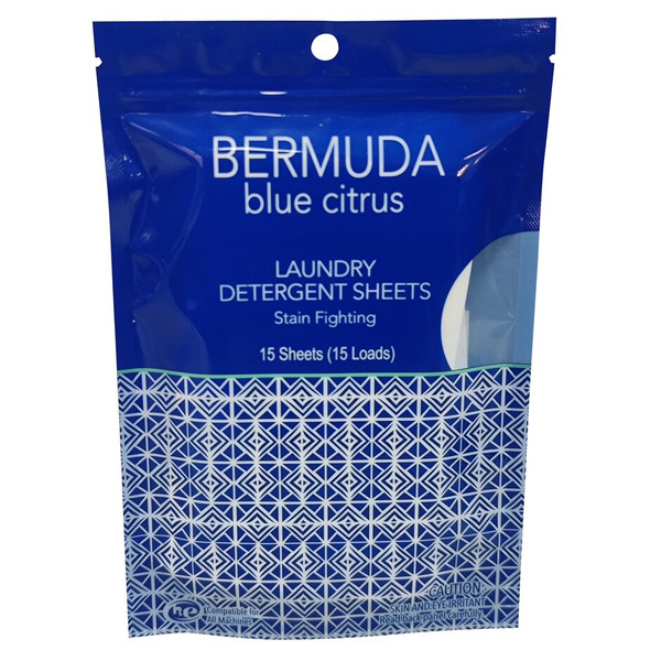   ＊ブルーフルーテッド＊ジェルディッシュ Bermuda Laundry Detergent Sheets Blue Citrus Same-Day Delivery