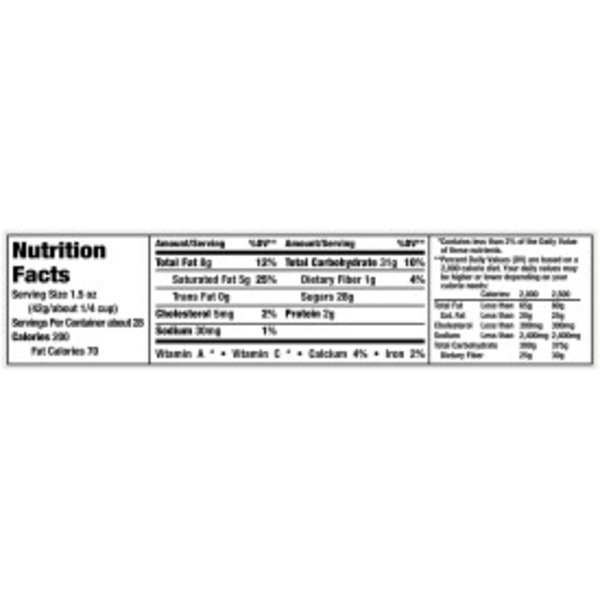 33 M&m Nutrition Facts Label Labels Design Ideas 2020