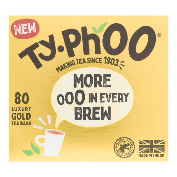 World Market Typhoo Gold Black Tea Sachets 80 Count