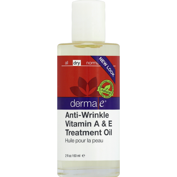 Derma E AntiWrinkle Treatment Oil, Vitamin A & E, Dry (2 oz) Instacart