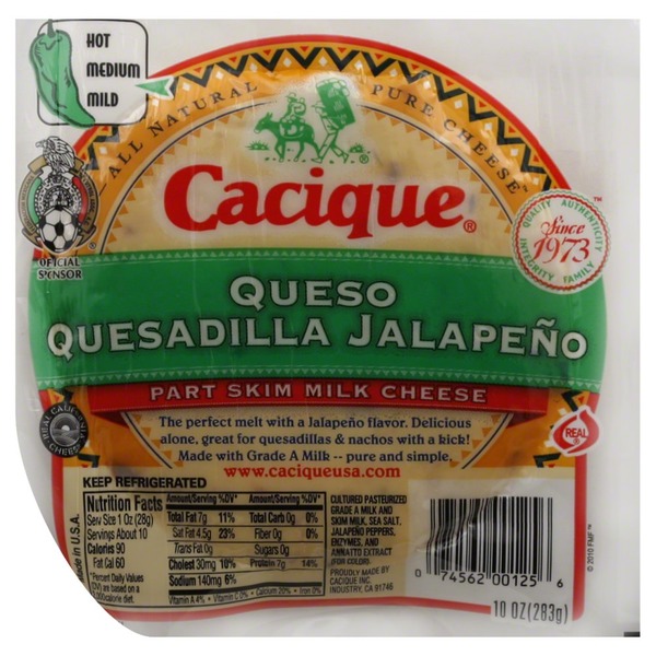Cacique Cheese, Quesadilla Jalapeno (10 oz) Instacart