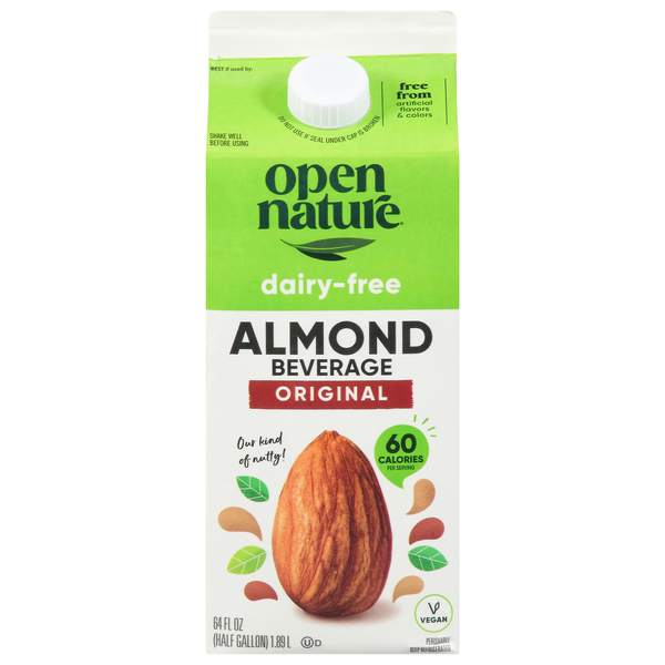 Open Nature Almond Beverage, Dairy-Free, Original