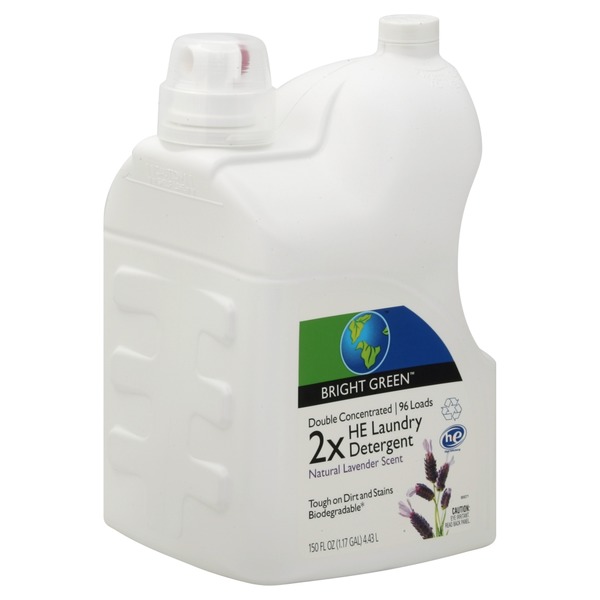 Bright Green Laundry Detergent, 2X, HE, Natural Lavender Scent from