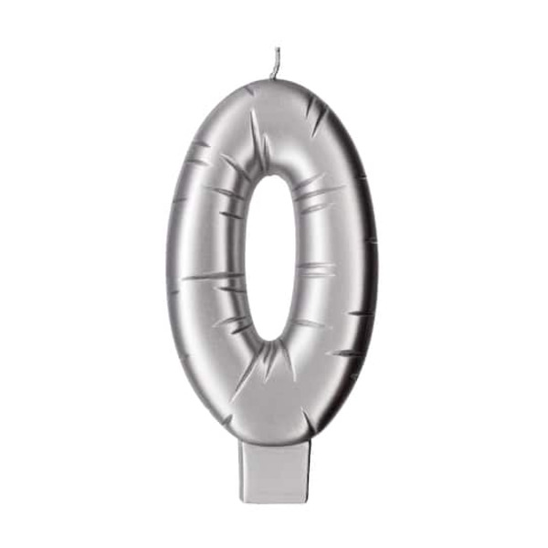 Makery Silver Number 0 Candle
