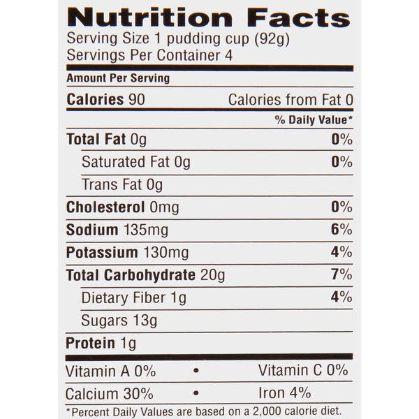 33 Chocolate Pudding Nutrition Label Label Design Ideas 2020