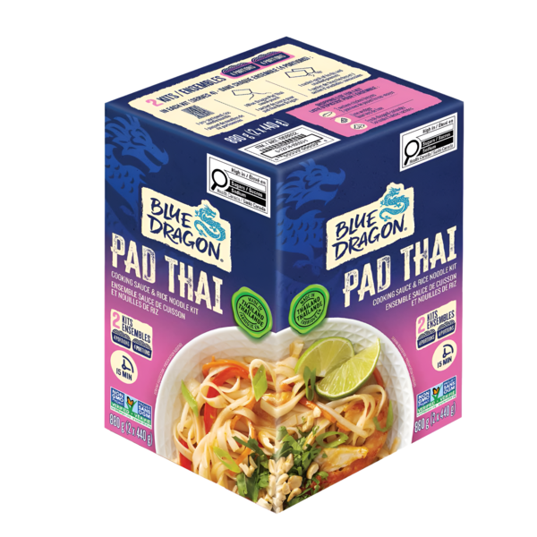 Blue Dragon Pad Thai Cooking Sauce and Rice Noodle Kit