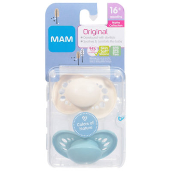 MAM Pacifiers, Original, Matte Collection