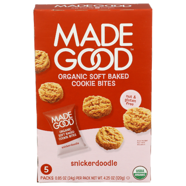 Madegood Organic Snickerdoodle Soft Baked Mini Cookies 5 Pack
