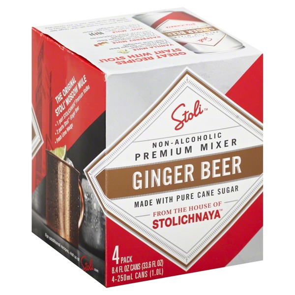 Stolichnaya NonAlcoholic Premium Mixer Ginger Beer (4 each) from BevMo