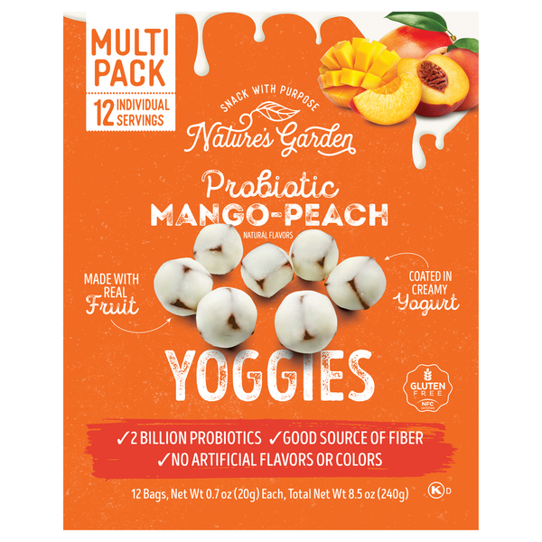 Nature's Garden Probiotic Mango Peach Yoggies Multi Pack Same-Day