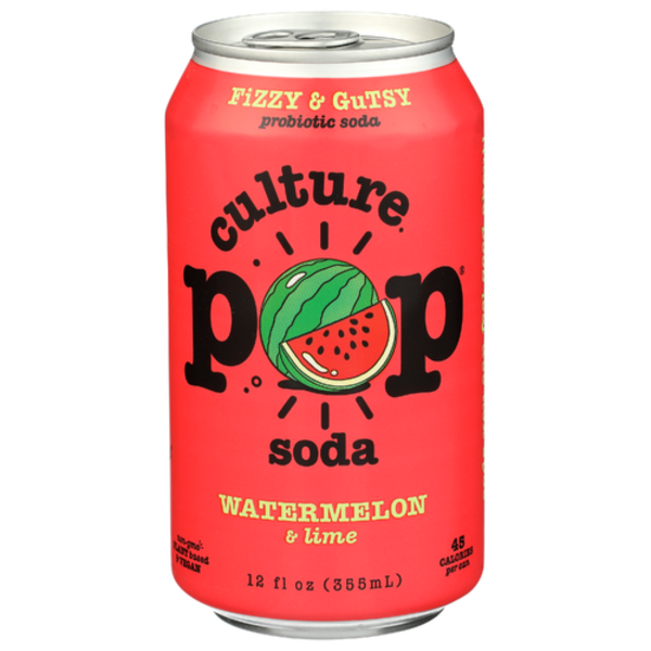 Culture Pop Watermelon & Lime Probiotic Soda
