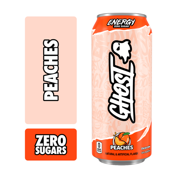 GHOST Zero Sugar Energy Drink, Peaches Same-Day Delivery or Pickup