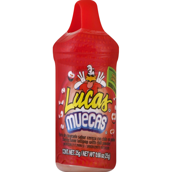 Lucas Lollipop, Cherry Flavor, with Chili Powder