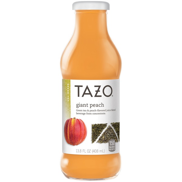 Tazo Tea Giant Peach Green Tea & Peach Juice (13.8 fl oz) Instacart