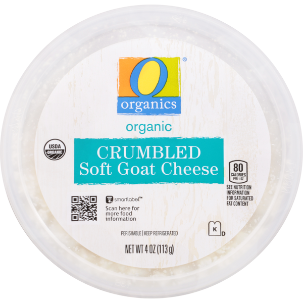 O Organics Soft Goat Cheese, Crumbled