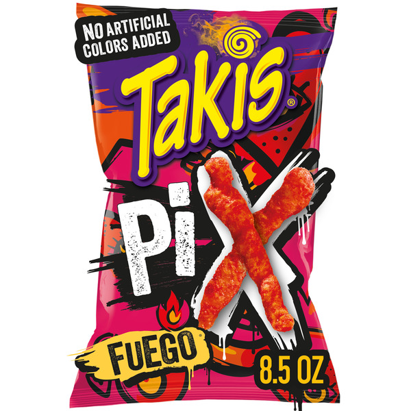 Takis Fuego Pix 8.5 oz Sharing Size Bag, Hot Chili Pepper & Lime Flavored Extreme Spicy Crunchy Corn Puff Snack