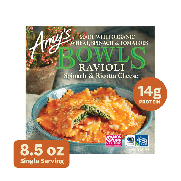 Amy's Kitchen Spinach Ravioli Bowl