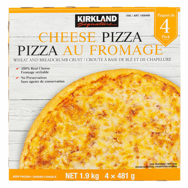 Kirkland Signature Frozen Cheese Pizza