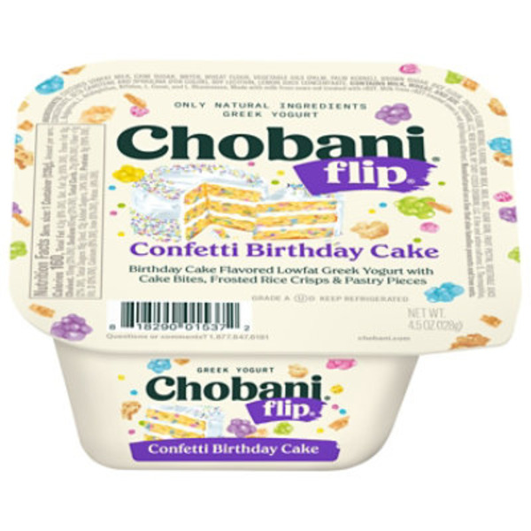 Chobani Greek Yogurt, Confetti Birthday Cake