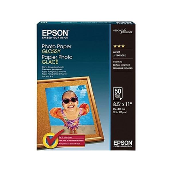 Epson 8.5" x 11" S041649 Glossy Photo Paper