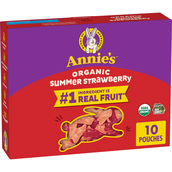 Annie's Organic Summer Strawberry Bunny Fruit Flavored Snacks