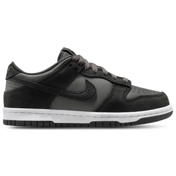 Nike Boys' Dunk Low SE Grade School Shoes, Size 6 - Grey/Black/White