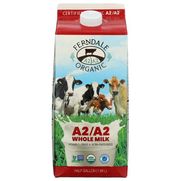 Ferndale Organic A2/a2 Organic A2 Whole Milk Same-Day Delivery or