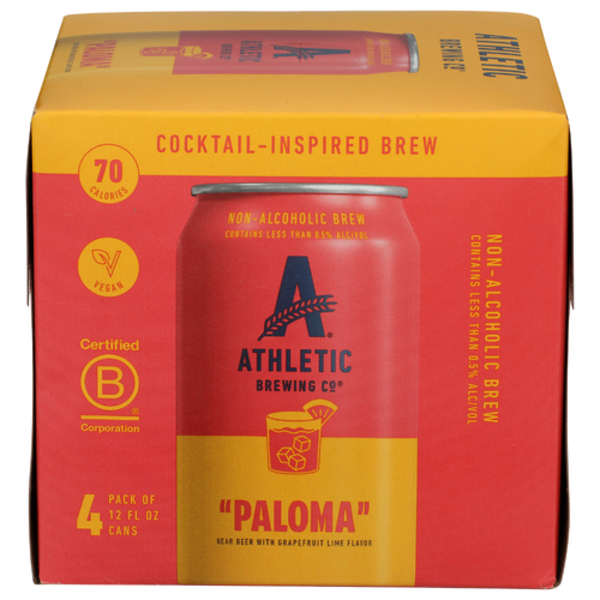 Athletic Brewing Co Paloma Non-Alcoholic Cocktail 4 Pack Cans