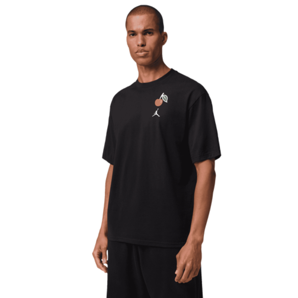 Jordan Men's Statement 1985 Short Sleeve Crew CP, M - Black/Red/White